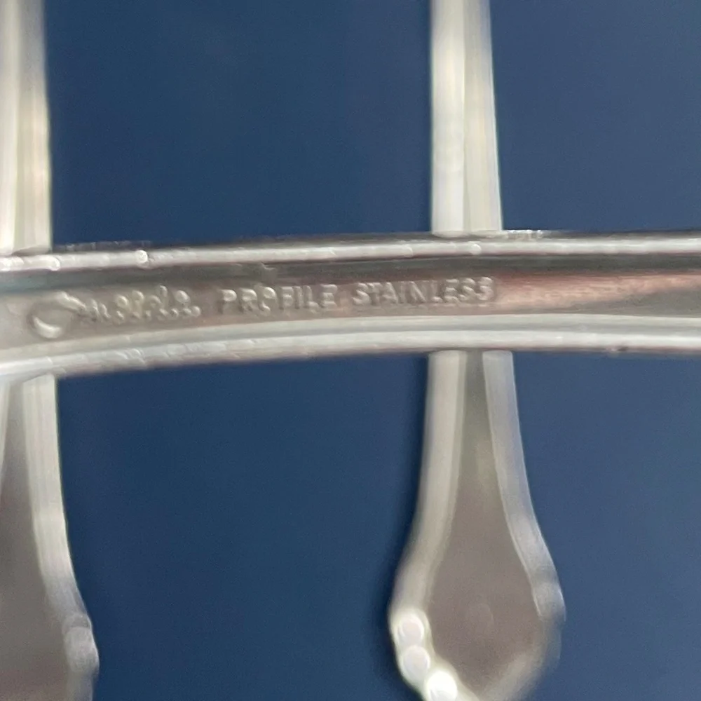 Vintage Oneida Profile Lakewood Pattern 4 Soup Spoons Tablespoons Flatware